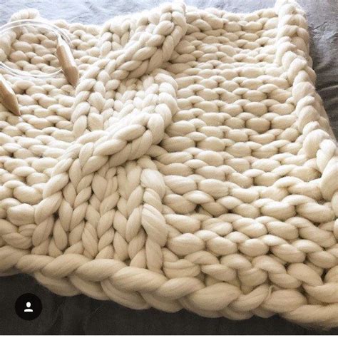 Chunky Knit Blanket Merino Wool Chunky Knit Throw Chunky Etsy