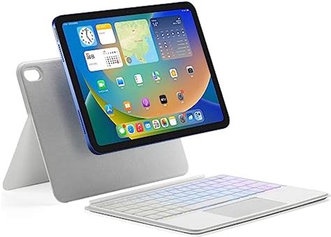 QYiiD Étui avec clavier magnétique pour iPad 10e génération 11 9 2022