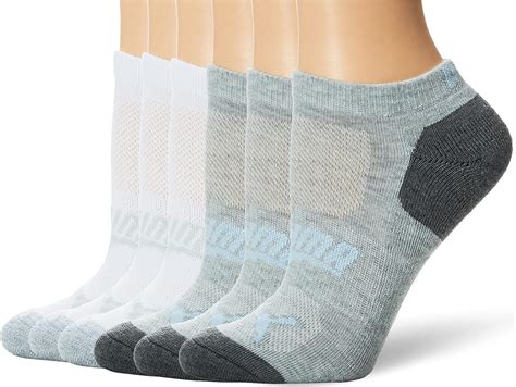 Puma Womens 6 Pack Quarter Crew Socks At Amazon Womens Clothing Store