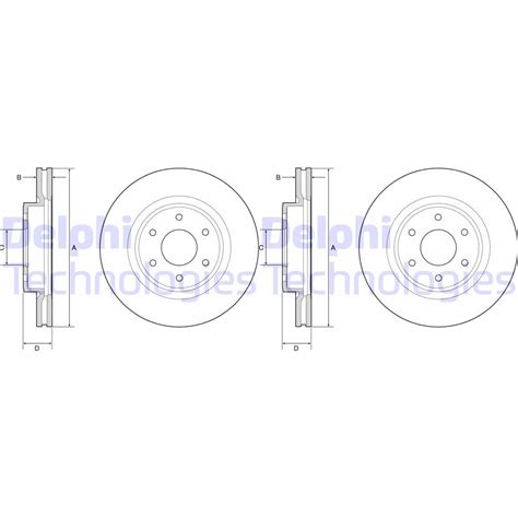 2X DELPHI BREMSSCHEIBEN 296mm BELÜFTET VORNE PASSEND FÜR NISSAN NAVARA