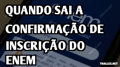 Como Saber Se Minha Inscri O Do Enem Foi Confirmada