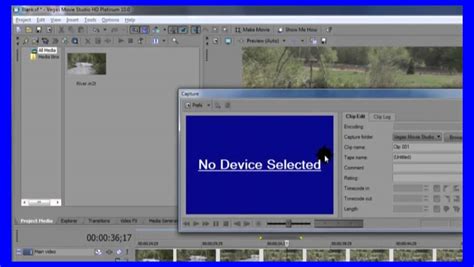 Learn Sony Vegas Pro 26 How To Capture Media From HDV In Sony Vegas