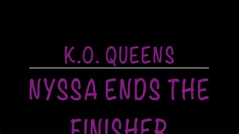 Nyssa Ends The Finisher Ko Queens Wrestling Clips4sale