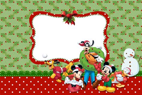 Kit Completo Natal Mickey E Minnie Convites Impressos Gratuitos