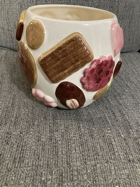 VINTAGE LOS ANGELES POTTERY COOKIES ALL OVER COOKIE JAR EBay