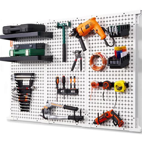 Vevor Pegboard X Metal Pegboard Panels Lbs Loading Garage