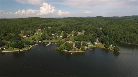 Aerial Video Of Claytor Lake And Dehaven Park Virginia Youtube