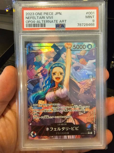 PSA 9 OP04 Nefeltari Vivi AA 001 One Piece Hobbies Toys Toys