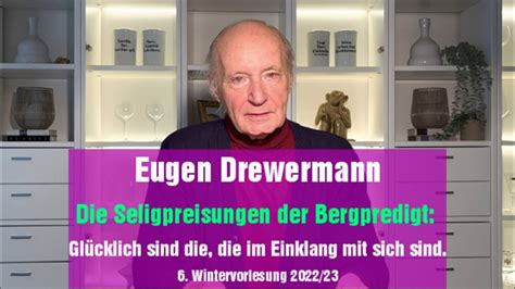 Drewermann 6 Wintervorlesung 2022 23 Matthäusevangelium Bergpredigt