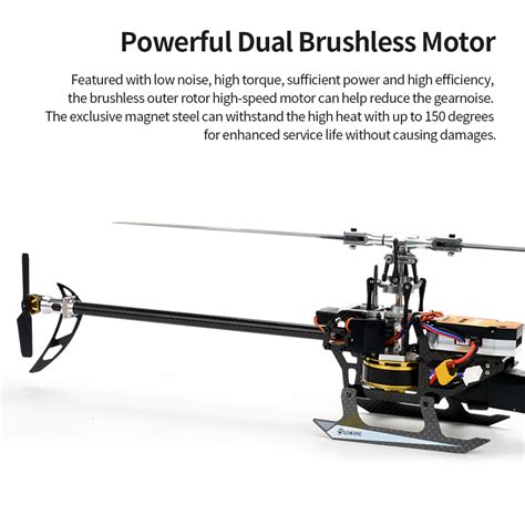 Eachine E180 6CH 3D6G System Dual Brushless Direct Drive Motor