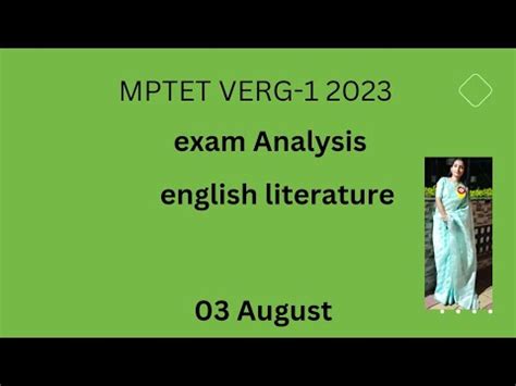 Mptet Verg Exam Analysis Youtube