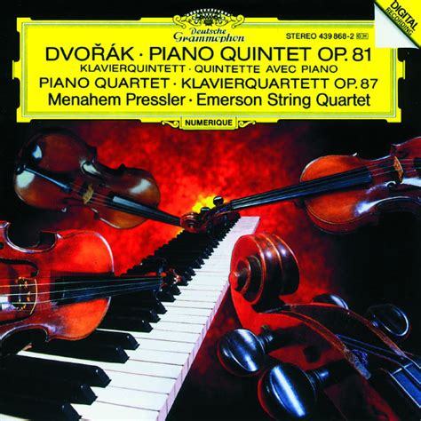 Dvor K Piano Quintet Op Piano Quartet Op Anton N Dvo K