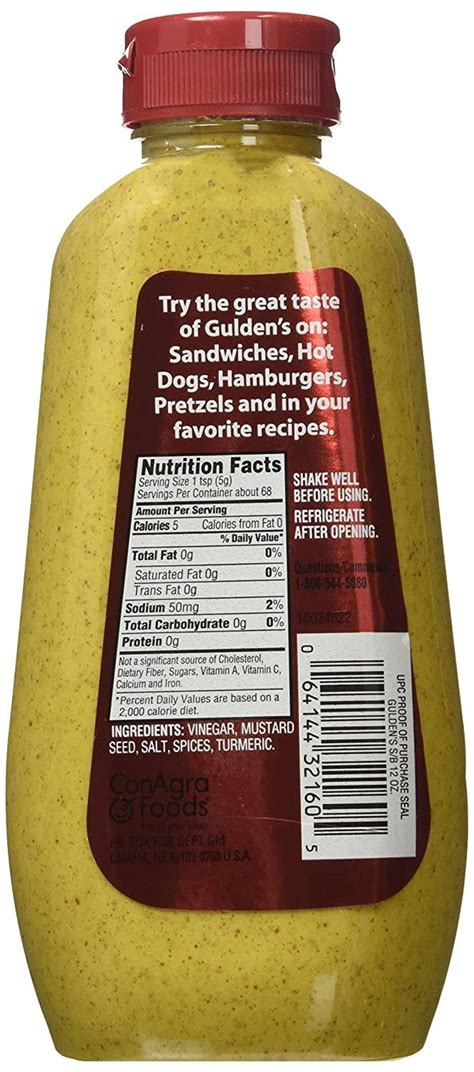 Gulden S Spicy Brown Mustard 12oz Bottle Pack Of 2