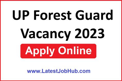 Up Forest Guard Vacancy Notification Apply Online