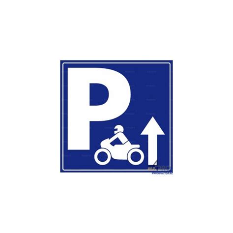 Panneau Carr Parking Avec Direction Pour Moto Mepro