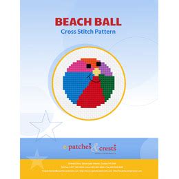 Beach Ball Cross Stitch Pattern Pdf Cross Stitch Pattern By E Patches