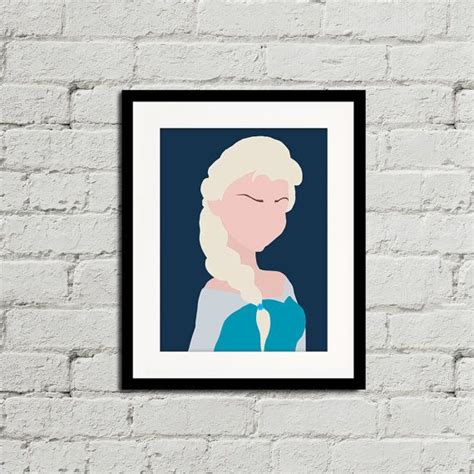 Elsa Frozen Minimalist Print Limited Edition Of 100 Minimalist Prints