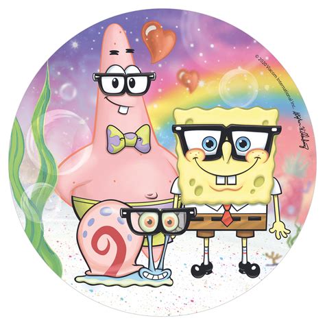 DISCO OBLEA TARTA BOB ESPONJA GAFAS 20CM Dekora