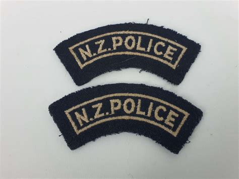 New Zealand Police Cloth Shoulder Pair - Trade In Military