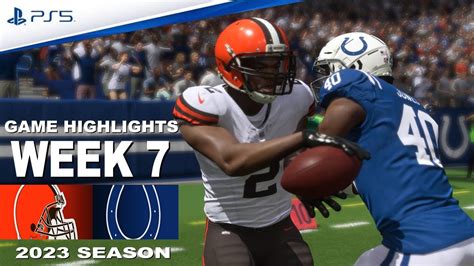 Cleveland Browns Vs Indianapolis Colts Nfl 2023 Week 7 Youtube