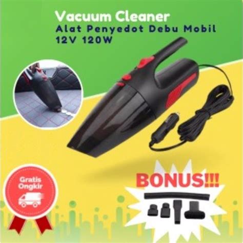 Vacuum Cleaner Penyedot Debu Mobil Portable Hepa Filter 12v 120w Daya