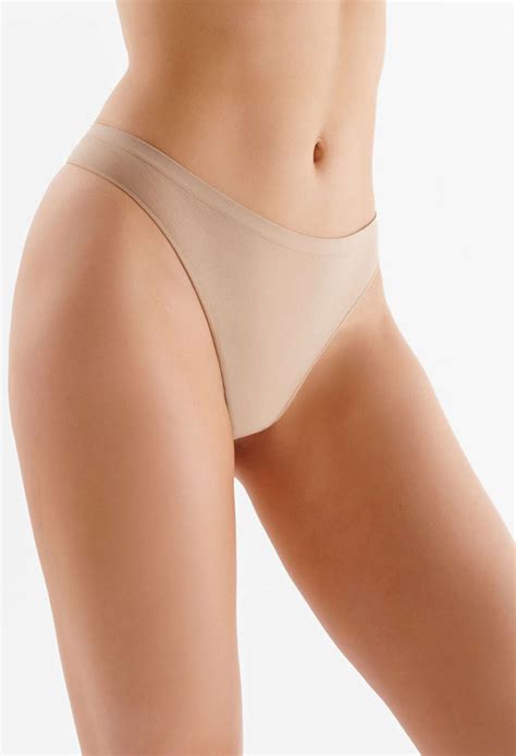 Majtki Bezszwowe Stringi Natural String Briefs Natural Sklep