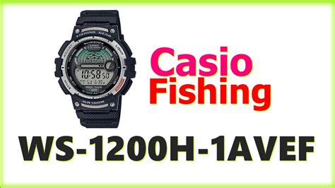 Casio Fishing Digital Watch WS 1200H 1AVEF Blue YouTube