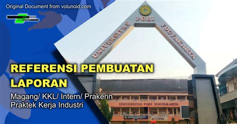 Dokumen Dan Contoh Laporan Magang Universitas Pgri Yogyakarta