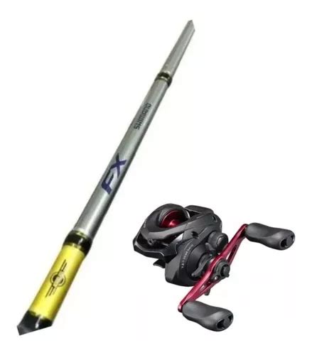 Combo Shimano Caña Fx Reel Caius Pesca Baitcasting