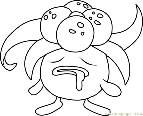 Oddish Pokemon Coloring Page Coloring Pages