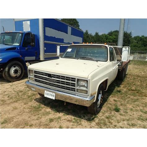 1989 Chevrolet 3500 Flatbed Truck Jm Wood Auction Company Inc