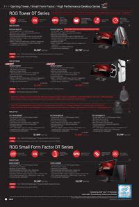 Asus Rog Desktops Brochures From Comex Show Singapore On Tech Show