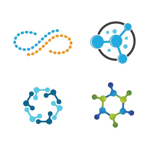 Molecule Logo Design Set 2192485 Vector Art At Vecteezy