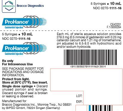 Prohance Dosing Chart