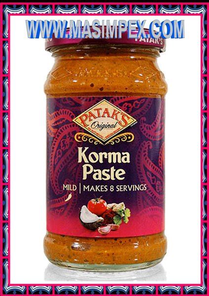 Pataks Korma Curry Paste 290g Indian Curry Paste