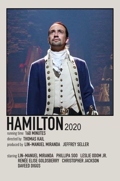 Hamilton Movie Print Iconic Movie Posters Film Posters Minimalist