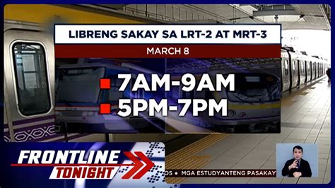 Mrt Lrt May Libreng Sakay Sa Mga Babae Para Sa International