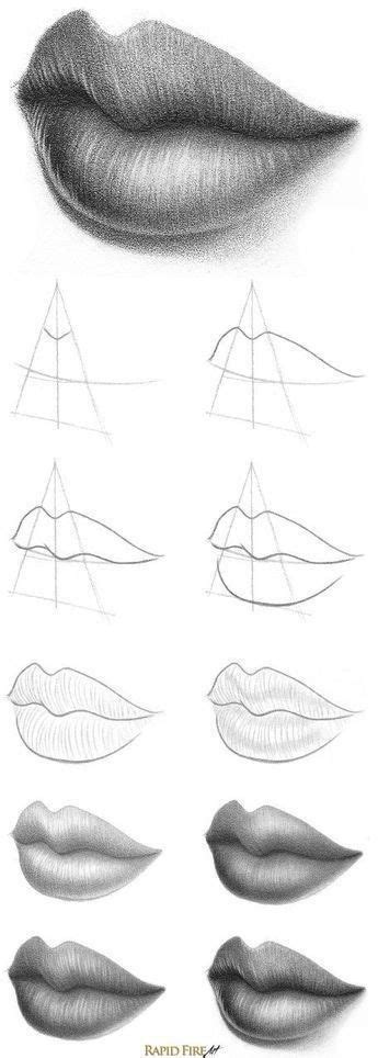 Pin De Helene Von Below En Portraiture Drawing Como Dibujar Labios