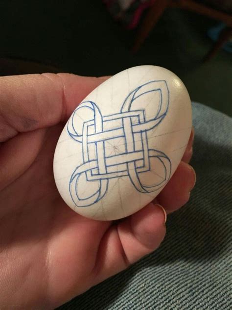 Celtic Style Knot Easter Egg Decorating