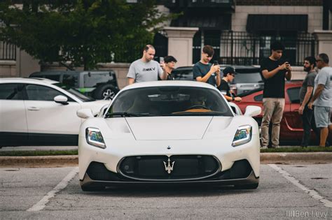 Front of White Maserati MC20 - BenLevy.com