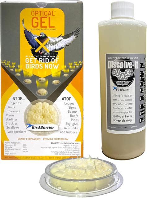 Amazon Bird Deterrent Bundle Bird Barrier Optical Gel 24 Pack