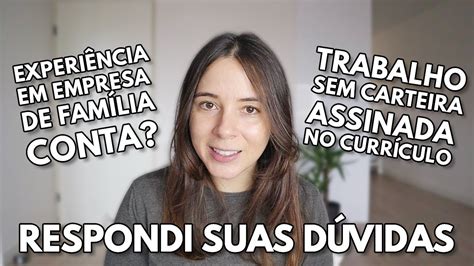 TRABALHO SEM CARTEIRA ASSINADA OU EM EMPRESA DE FAMÍLIA CONTA NO