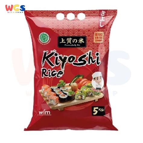 jual beras jepang kiyoshi rice premium kg beras bento sushi