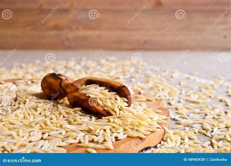 Orzo A Form Of Pasta Shaped Like Rice Stock Photography