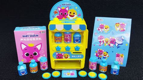 Pinkfong Baby Shark Drink Vending Machine Satisfying With Unboxing