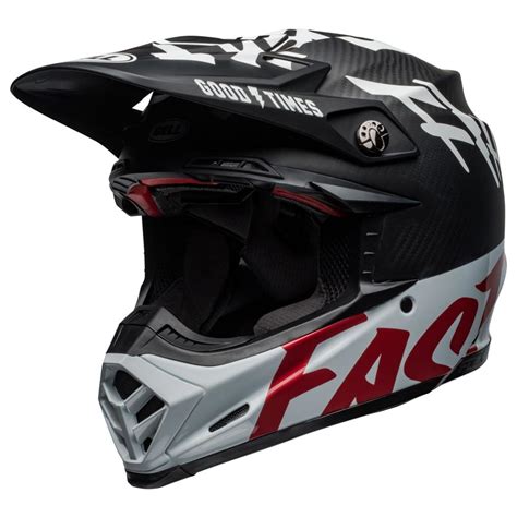 Casque Bell Moto 9 Flex Fasthouse WRWF Black White Cross