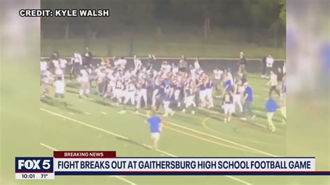 Fight Breaks Out At Gaithersburg High School Football Game Fox 5 Dc Youtube