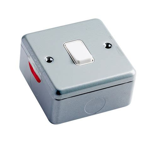 Mk 10a 2 Way Single Metal Clad Metallic Powder Coated Light Switch