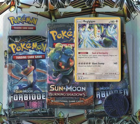 2018 Pokemon TCG Forbidden Light 3 Pack Regigigas Blister Break