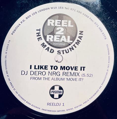 Reel 2 Real Featuring The Mad Stuntman I Like To Move It 1993 Vinyl Discogs